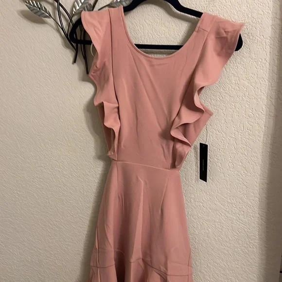 Lulus Positively Beaming Backless Ruffled Mini Dress - Picture 2 of 7